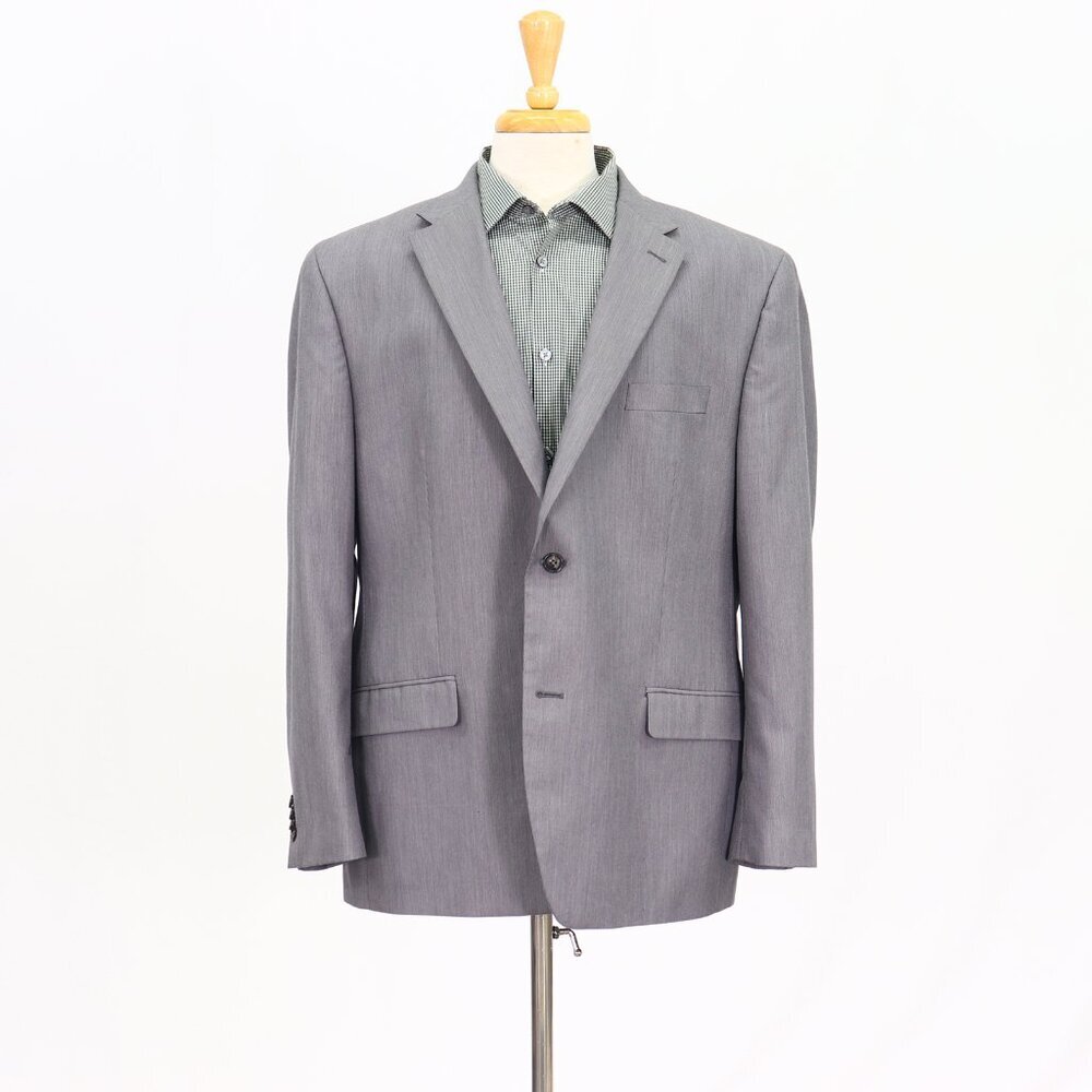 Sean John 48R Gray Solid 2-Button Sport Coat Blazer Jacket T283